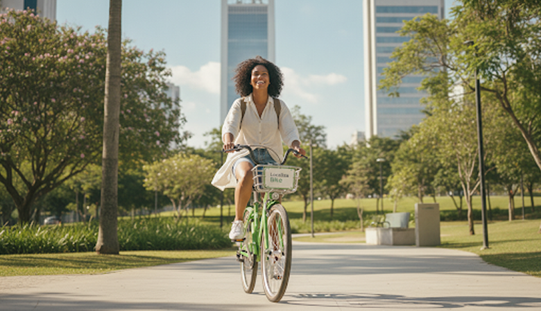 Pedalando na cidade